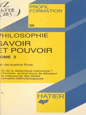 cover image of Savoir et pouvoir (2)